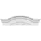 Ekena Millwork Segment Arch W/ Flankers 3 Spoke Architectural Grade PVC Pediment, 28"W x 8"H x 2-1/2"P PEDPS028X080SGF03 - alternate 5
